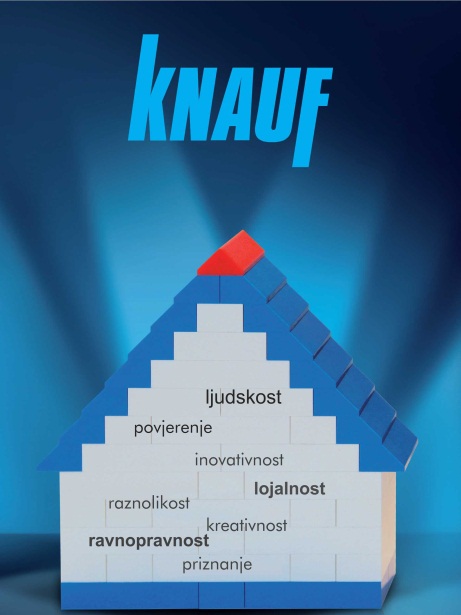 Tvrtka Knauf poštuje svoje zaposlenike kao ravnopravne individue...